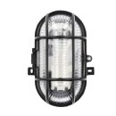 Unitec Wandlampe Ovalleuchte Schiffsarmatur Schwarz IP44...