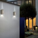 Helestra LED Außenleuchte Wandlampe Kick Silber 6W...