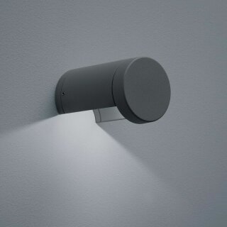 Helestra LED Außenleuchte Wandlampe Sky Anthrazit matt 7W 520lm Warmweiß 2900K