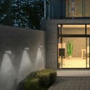 Helestra LED Außenleuchte Wandlampe Sky Anthrazit matt 7W 520lm Warmweiß 2900K
