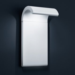 Helestra LED Außenleuchte Wandlampe Oxel Weiß 6W 480lm Warmweiß 3000K