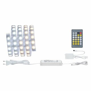 Paulmann LED Strip Function MaxLED 500 Basisset Silber IP44 1,5m 12W 825lm CCT 2700-6500K 230/24V