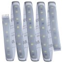 Paulmann LED Strip Function MaxLED 500 Basisset Silber IP44 1,5m 9W 660lm Tageslichtweiß 230/24V