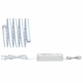 Paulmann LED Strip Function MaxLED 1000 Basisset Silber IP44 1,5m 18W 1320lm Tageslicht 6500K kaltweiß 230/24V