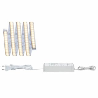 Paulmann LED Strip Function MaxLED 1000 Basisset Silber IP44 1,5m 18W 1320lm Warmweiß 2700K 230/24V
