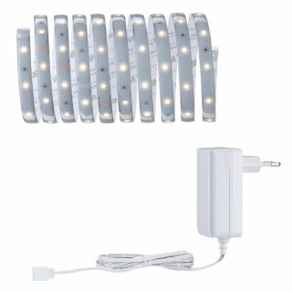 Paulmann LED Strip Function MaxLED 250 Basisset Silber IP44 3m 12W 720lm Warmweiß 2700K 230/24V