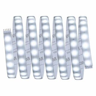 Paulmann LED Strip Function MaxLED 500 Erweiterungsset Silber IP44 2,5m 15W 1100lm Tageslicht 6500K kaltweiß 230/24V
