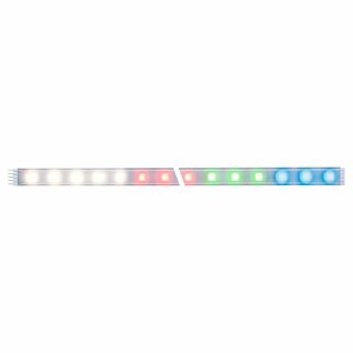 Paulmann LED Strip Function MaxLED 500 Erweiterungsset Silber IP44 1m 12W 500lm RGBW 3000K 230/24V
