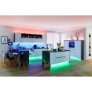 Paulmann LED Strip Function MaxLED 500 Erweiterungsset Silber IP44 1m 12W 500lm RGBW 3000K 230/24V