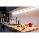 Paulmann LED Strip Function MaxLED 1000 Erweiterungsset Silber IP44 1m 11,5W 1100lm Tageslicht 6500K kaltweiß 230/24V