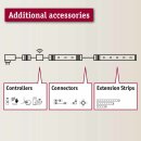 Paulmann LED Strip Function MaxLED 250 Erweiterungsset Silber IP44 1m 4W 230lm CCT 2700-6500K 230/24V