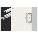 Paulmann Base Weißer Diffusor Aluminium eloxiert/Satin 2m LED Strip Profil