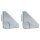 2 x Paulmann Delta End Cap 70266 Aluminium matt für LED Strip Profil