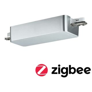 Paulmann URail Schienensystem Schienenadapter Chrom matt max. 400W  Dimmbar Zigbee