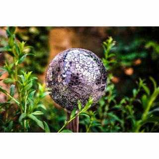 Gartenkugel Glas Globe Ø130mm Miracle Mosaic Schwarz