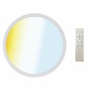 Müller-Licht LED Aufbaupanel Calida Round Ø55cm Weiß 36W 3000lm CCT 2700K - 6500K mit Fernbedienung