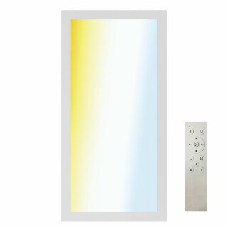 Müller-Licht LED Aufbaupanel Calida Switch Tone 60x30cm Weiß 24W 1800lm CCT 2700K-6500K dimmbar Fernbedienung