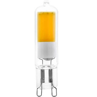 I-Glow LED COB Stiftsockellampe 2W G9 klar 250lm warmweiß 2700K 270°