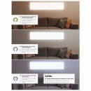 Müller-Licht LED Aufbaupanel Calida Switch Tone 30x30cm Weiß 18W 1800lm CCT 2700K - 6500K dimmbar Fernbedienung