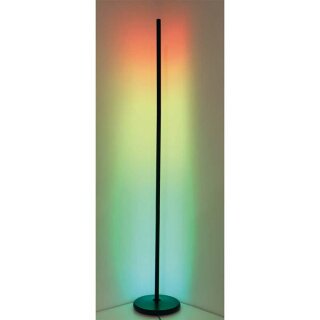 Müller-Licht LED Stehleuchte Lenia Schwarz 124cm 9W RGBW bunt warm Dimmbar Fernbedienung + Audiosensor