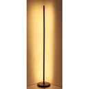 Müller-Licht LED Stehleuchte Lenia Schwarz 124cm 9W RGBW bunt warm Dimmbar Fernbedienung + Audiosensor