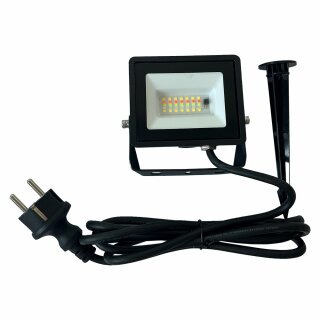 Müller-Licht LED Fluter Strahler Schwarz IP44 10W 1000lm RGBW 6500K Dimmbar Fernbedienung