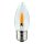 LED Filament Leuchtmittel Kerze 1W E27 klar Flackerlicht Feuer