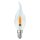 6 x LED Filament Leuchtmittel Windstoßkerze 1W E14 klar Flackerlicht Feuer