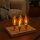 10 x LED Filament Leuchtmittel Windstoßkerze 1W E14 klar Flackerlicht Feuer
