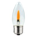 10 x LED Filament Leuchtmittel Kerze 1W E27 klar...