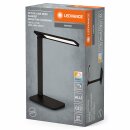 Ledvance LED Tischleuchte Office Line Desk Banker Schwarz 17W 780lm CCT 2700K - 6500K induktives Laden Dimmbar