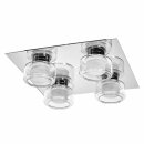 Osram LED Deckenleuchte Lampe Orbis Flame Chrom 35x35cm...