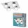 Osram LED Deckenleuchte Lampe Orbis Flame Chrom 35x35cm IP44 4x 5,5W 1740lm Click CCT 3000K 4000K per Lichtschalter