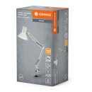 Ledvance LED Tischlampe Anbauleuchte Office Line Desk Retro Clip Weiß 9W 900lm warmweiß 3000K Dimmbar