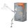 Ledvance LED Tischlampe Anbauleuchte Office Line Desk Retro Clip Weiß 9W 900lm warmweiß 3000K Dimmbar
