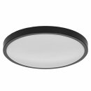 Osram LED Deckenleuchte Wandlampe Ceiling Bathroom Ø30cm Schwarz IP44 18W 1150lm Click-CCT 3000K 4000K