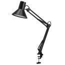 Ledvance LED Tischlampe Anbauleuchte Office Line Desk Retro Clip Schwarz 9W 900lm warmweiß 3000K stufenlose Dimmfunktion