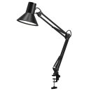 Ledvance LED Tischlampe Anbauleuchte Office Line Desk Retro Clip Schwarz 9W 900lm warmweiß 3000K stufenlose Dimmfunktion