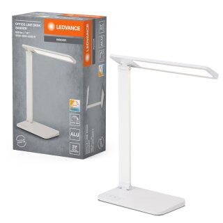 Ledvance LED Tischleuchte Lampe Office Line Desk Banker Weiß 7W 650lm Click CCT 3000K 4000K 6500K