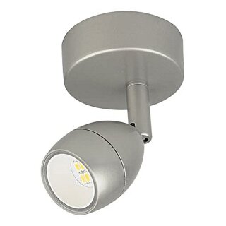 Light Topps LED Wandlampe Deckenstrahler Pree Nickel gebürstet 4,3W 230lm warmweiß 3000K