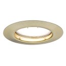 Nice Price LED Einbauleuchte Messing gebürstet rund...