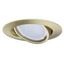Nice Price LED Einbauleuchte Messing gebürstet rund...