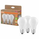 3 x Osram LED Filament A60 Birnenform 3,8W = 60W E27 matt...