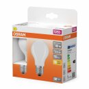2 x Osram LED Filament A60 Birne 3,4W = 40W E27 matt 470lm warmweiß 2700K