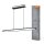 Ledvance LED Panelleuchte Office Line Ellipse Schwarz 100cm 57W 6336lm Neutralweiß 4000K CRI>90 Dimmbar