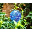 Gartenkugel Glas Globe Ø130mm Miracle Mosaic Blau
