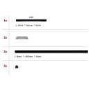 Paulmann Basissystem URail Schiene Schwarz matt 2 x 1m max 1000W mit Mitteleinspeisung & Verbinder