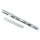 Paulmann Basissystem URail Schiene Chrom matt 2 x 1m max 1000W mit Mitteleinspeisung & Verbinder