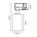 Spectrum 3-Phasen-Stromschiene Strahler Madara Altro Schwarz max. 8W GU10