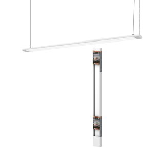 Osram LED Pendelleuchte Deckenlampe Office Line Slab Weiß 120cm 40W 4400lm Neutralweiß 4000K Dimmbar